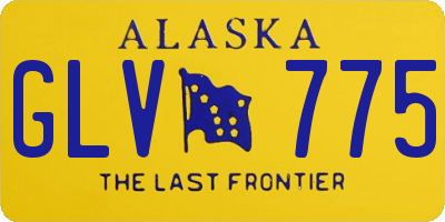 AK license plate GLV775