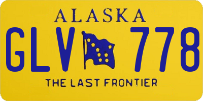AK license plate GLV778