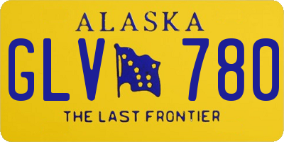 AK license plate GLV780