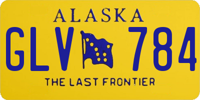 AK license plate GLV784