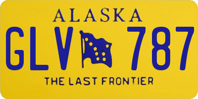 AK license plate GLV787