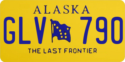 AK license plate GLV790