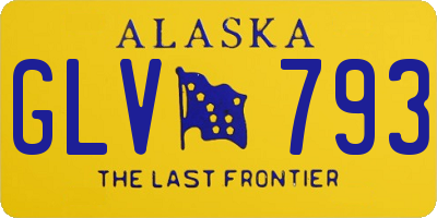 AK license plate GLV793