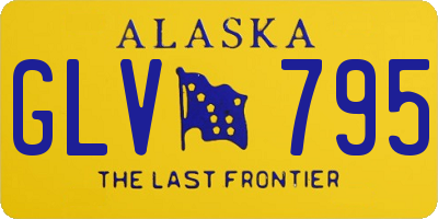 AK license plate GLV795