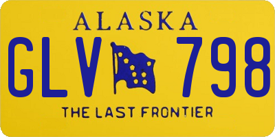 AK license plate GLV798