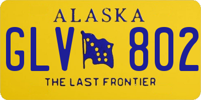 AK license plate GLV802
