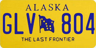 AK license plate GLV804