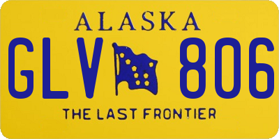 AK license plate GLV806