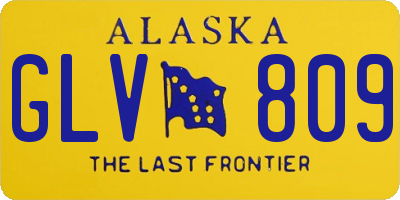 AK license plate GLV809