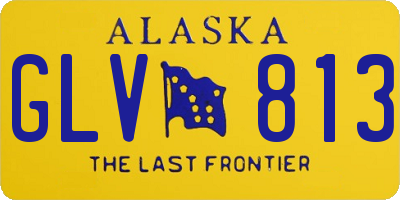 AK license plate GLV813
