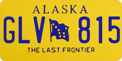 AK license plate GLV815