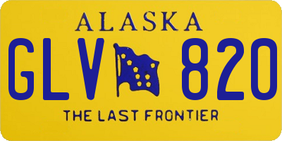 AK license plate GLV820