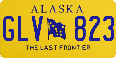 AK license plate GLV823
