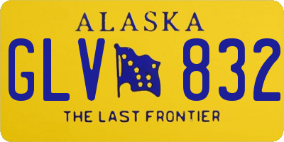 AK license plate GLV832