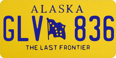 AK license plate GLV836