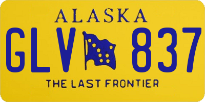 AK license plate GLV837