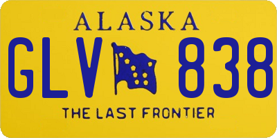 AK license plate GLV838