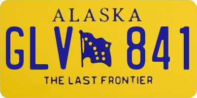 AK license plate GLV841