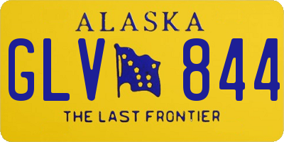 AK license plate GLV844