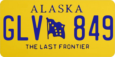 AK license plate GLV849