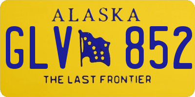 AK license plate GLV852