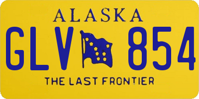 AK license plate GLV854