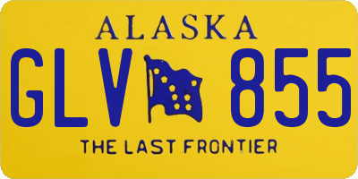 AK license plate GLV855