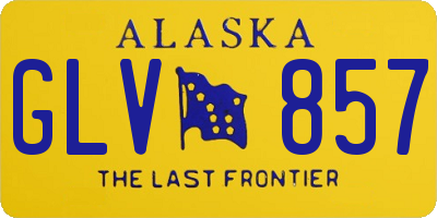 AK license plate GLV857
