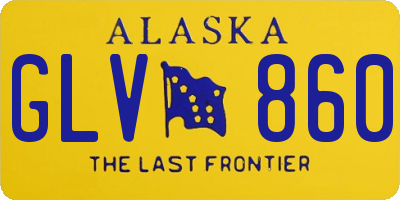 AK license plate GLV860