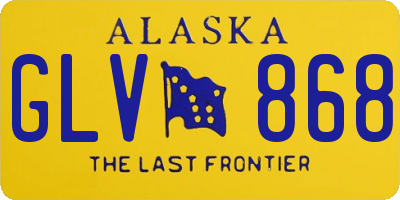 AK license plate GLV868