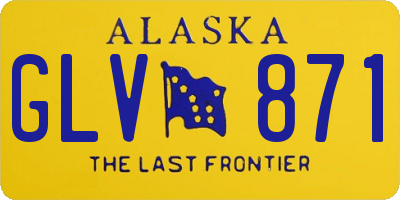 AK license plate GLV871