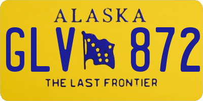 AK license plate GLV872