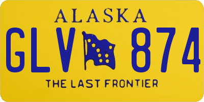 AK license plate GLV874