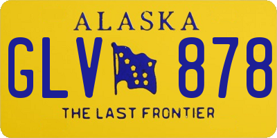 AK license plate GLV878