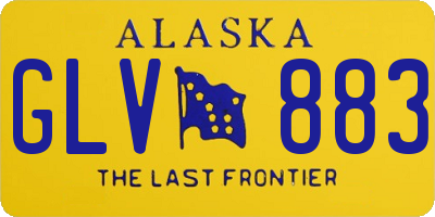 AK license plate GLV883