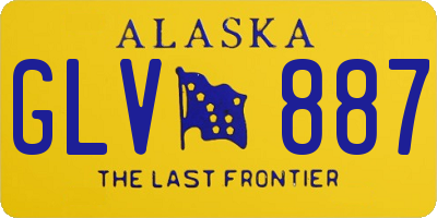 AK license plate GLV887