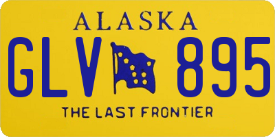 AK license plate GLV895