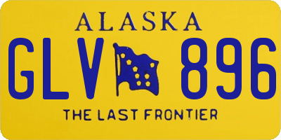 AK license plate GLV896