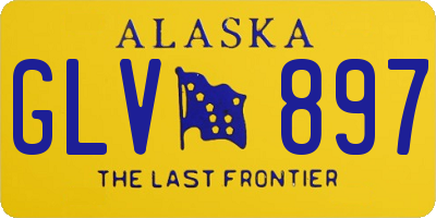 AK license plate GLV897