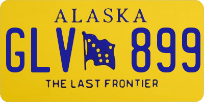 AK license plate GLV899