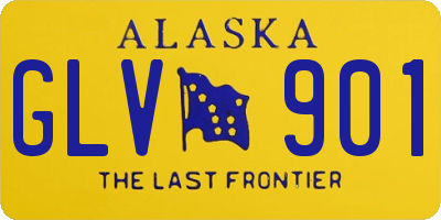 AK license plate GLV901