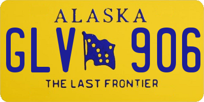 AK license plate GLV906