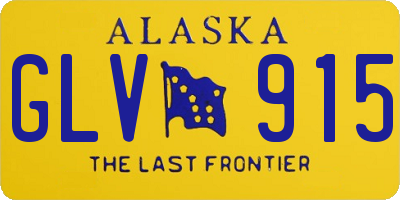 AK license plate GLV915