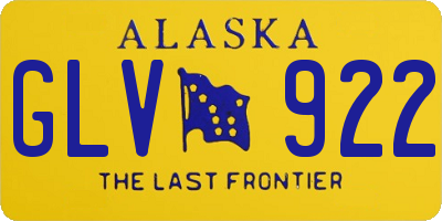 AK license plate GLV922