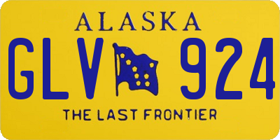 AK license plate GLV924