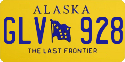 AK license plate GLV928