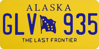 AK license plate GLV935