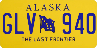 AK license plate GLV940