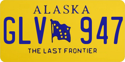 AK license plate GLV947