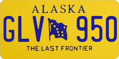 AK license plate GLV950